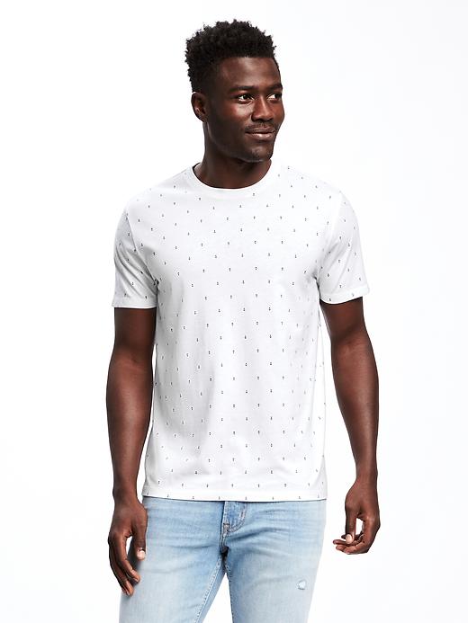 View large product image 1 of 1. Soft-Washed Printed Crew-Neck T-Shirt for Men