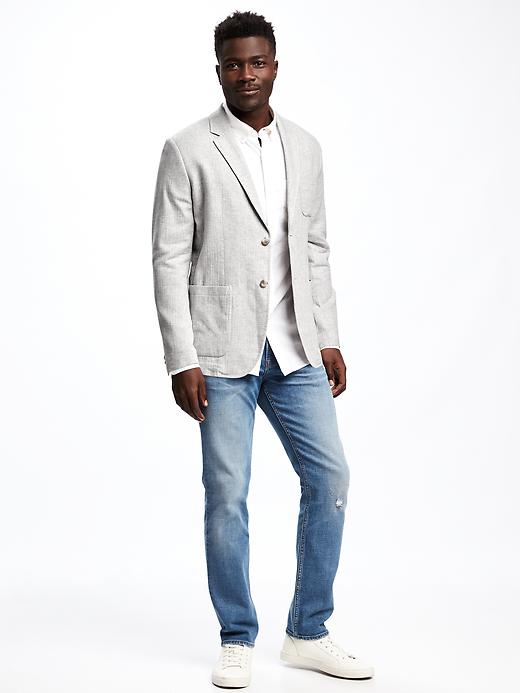 Image number 3 showing, Linen-Blend Blazer for Men