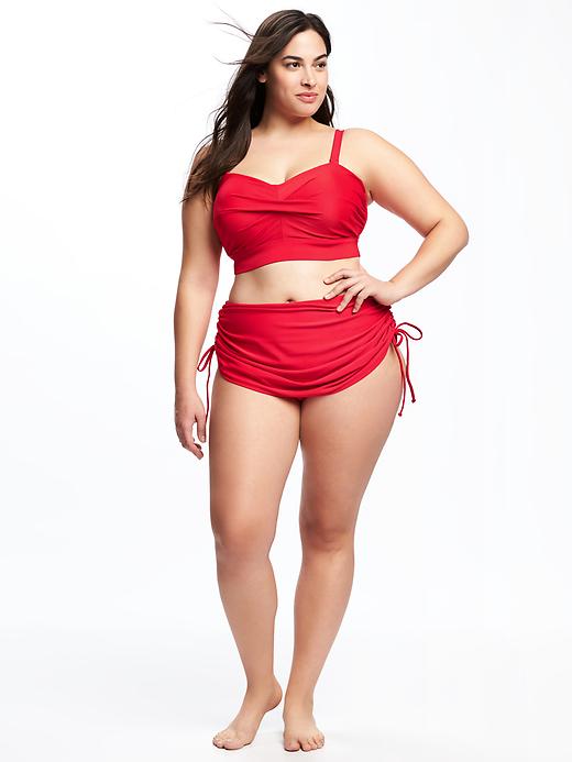 Image number 3 showing, Twist-Front Plus-Size Underwire Bikini Top