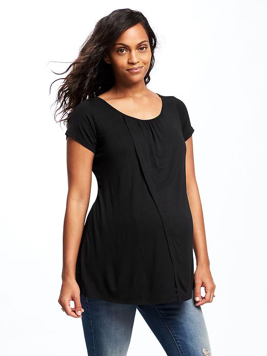 View large product image 1 of 5. Maternity Cross-Front Nursing Top