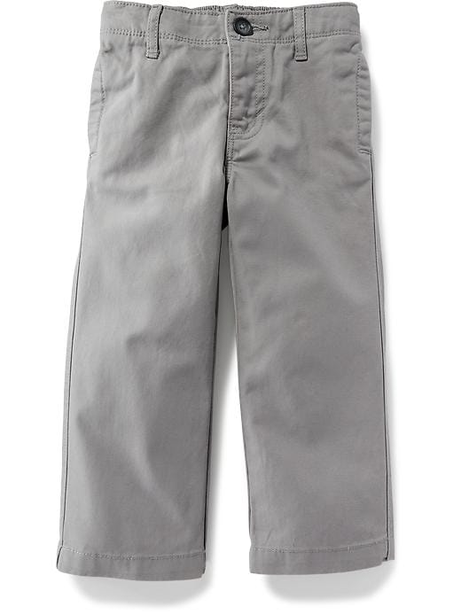 View large product image 2 of 2. Twill Uniform Khakis for Toddler Boys