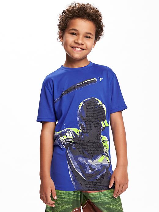View large product image 1 of 2. Go-Dry Athlete-Graphic Tee For Boys