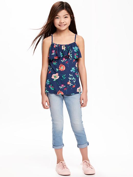 View large product image 2 of 2. Ruffle-Trim Swing Tank for Girls