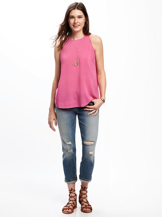 Image number 3 showing, Relaxed High-Neck Tank for Women