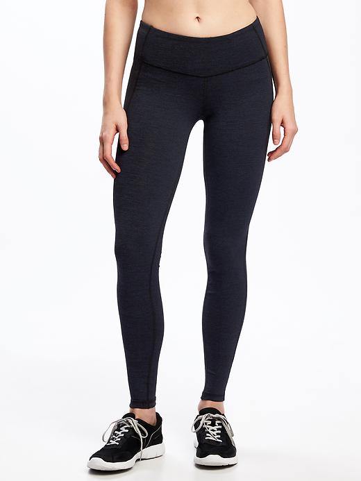 View large product image 1 of 2. Mid-Rise Jersey Performance Leggings for Women
