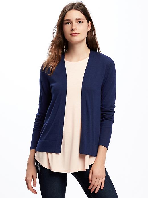 View large product image 1 of 1. Classic Open-Front Sweater for Women