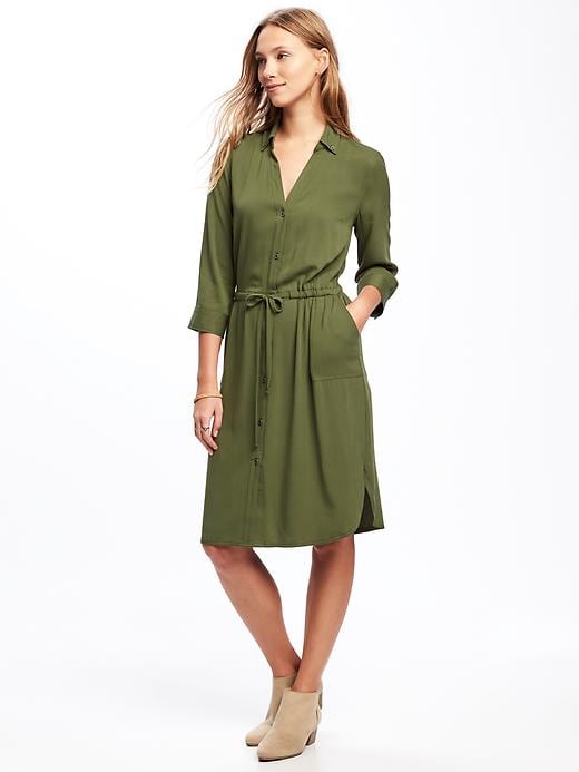 Image number 1 showing, Utility Shirt Dress for Women