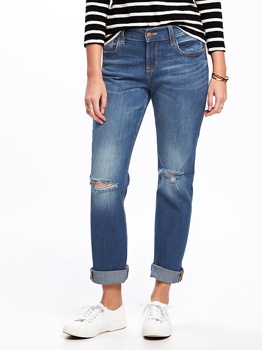 View large product image 1 of 3. Boyfriend Straight Jeans for Women