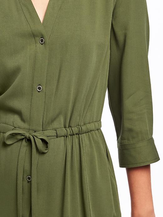 Image number 4 showing, Utility Shirt Dress for Women