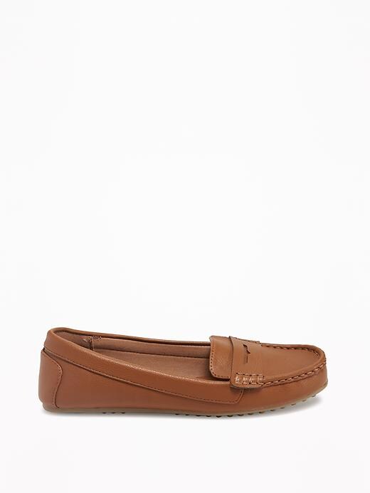 Image number 4 showing, Faux-Leather Moccasins for Women