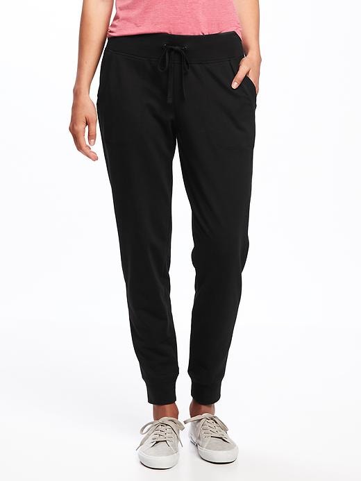 View large product image 1 of 3. Mid-Rise Slim-Fit French-Terry Joggers for Women