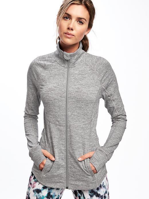 Image number 4 showing, Full-Zip Compression Jacket for Women