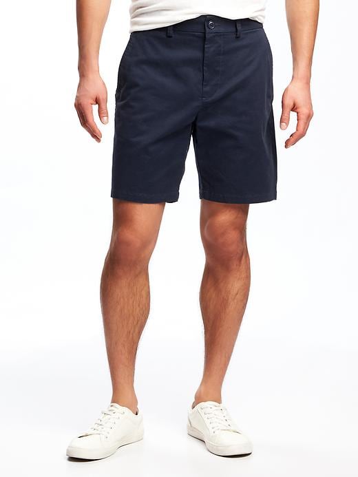 View large product image 1 of 1. Built-In Flex Slim Ultimate Khaki Shorts for Men (8")