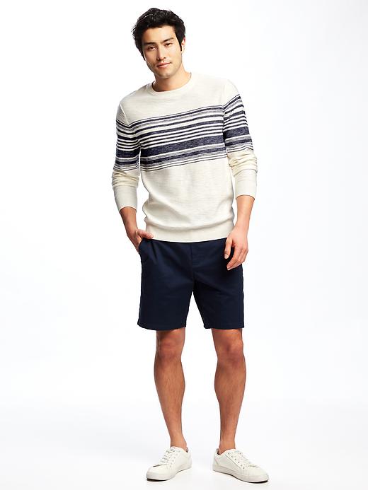 Image number 3 showing, Striped Crew-Neck Sweater for Men