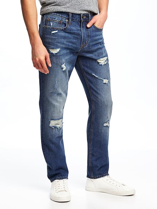 View large product image 1 of 1. Slim Destructed Jeans for Men
