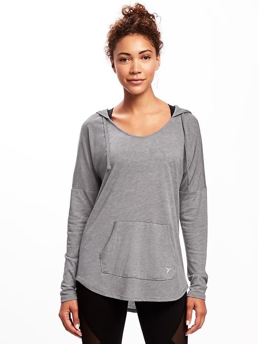 View large product image 1 of 1. Loose-Fit Hooded Performance Tunic for Women