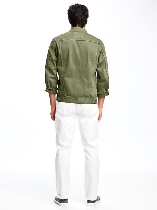Image number 2 showing, Garment-Dyed Denim Jacket for Men