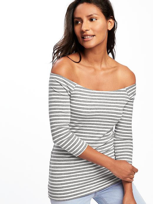 Image number 4 showing, Semi-Fitted Off-Shoulder Top for Women