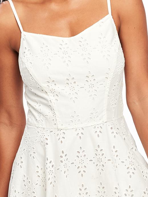Image number 4 showing, Fit & Flare Eyelet Lace Dress for Women