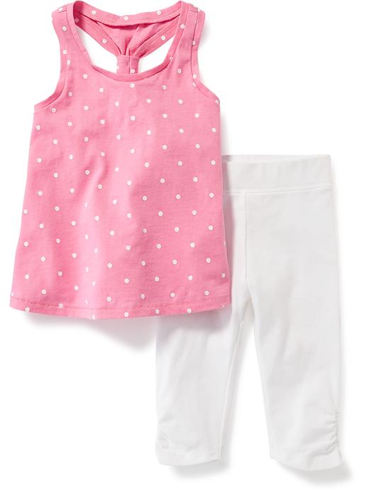 View large product image 1 of 1. 2-Piece Tunic and Leggings Set for Toddler Girls