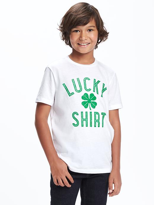 View large product image 1 of 2. St. Patrick's Day Graphic Tee for Boys