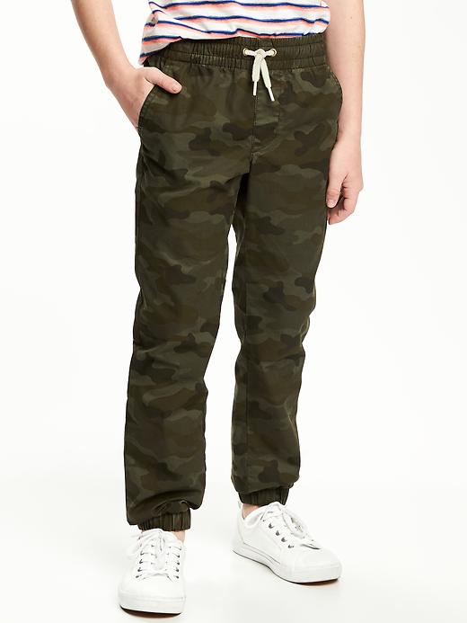 View large product image 1 of 1. Twill Drawstring Joggers For Boys
