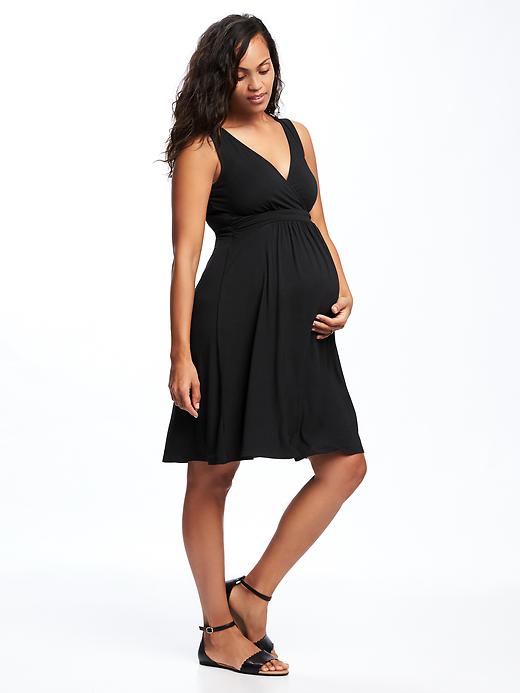 Image number 1 showing, Maternity Cross-Front Dress