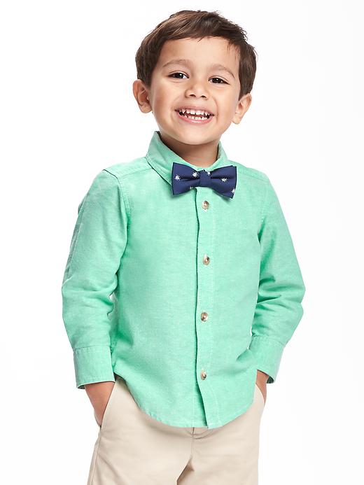 View large product image 1 of 3. Oxford Shirt & Bow-Tie Set for Toddler Boys