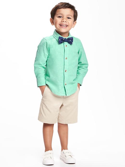 View large product image 2 of 3. Oxford Shirt & Bow-Tie Set for Toddler Boys