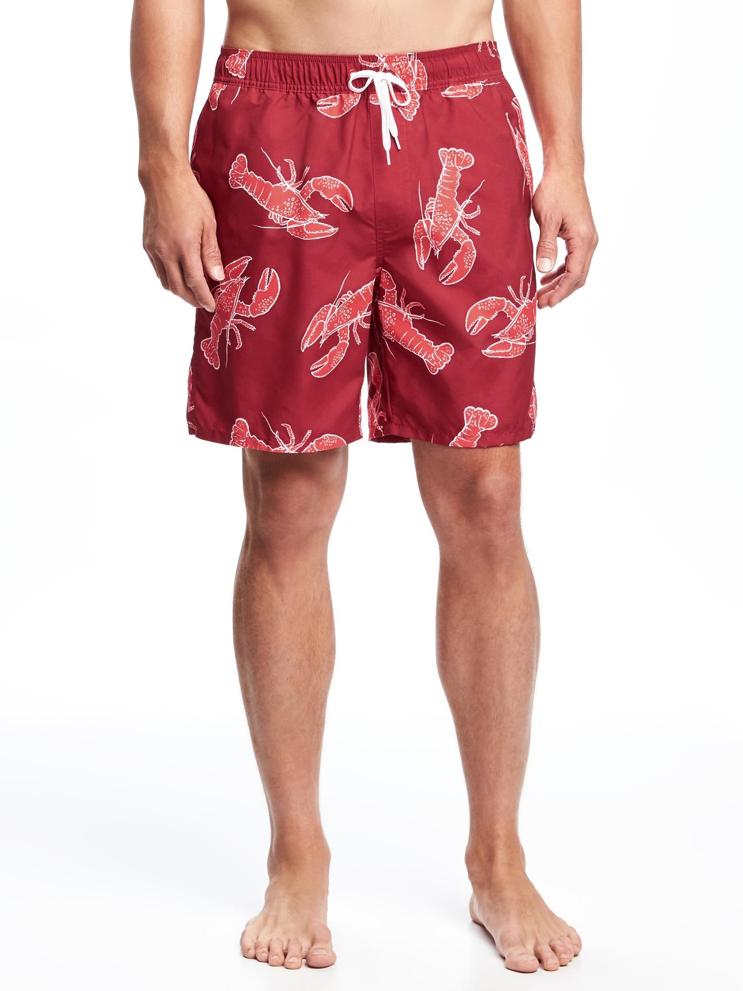 View large product image 1 of 1. Printed Swim Trunks for Men (8")