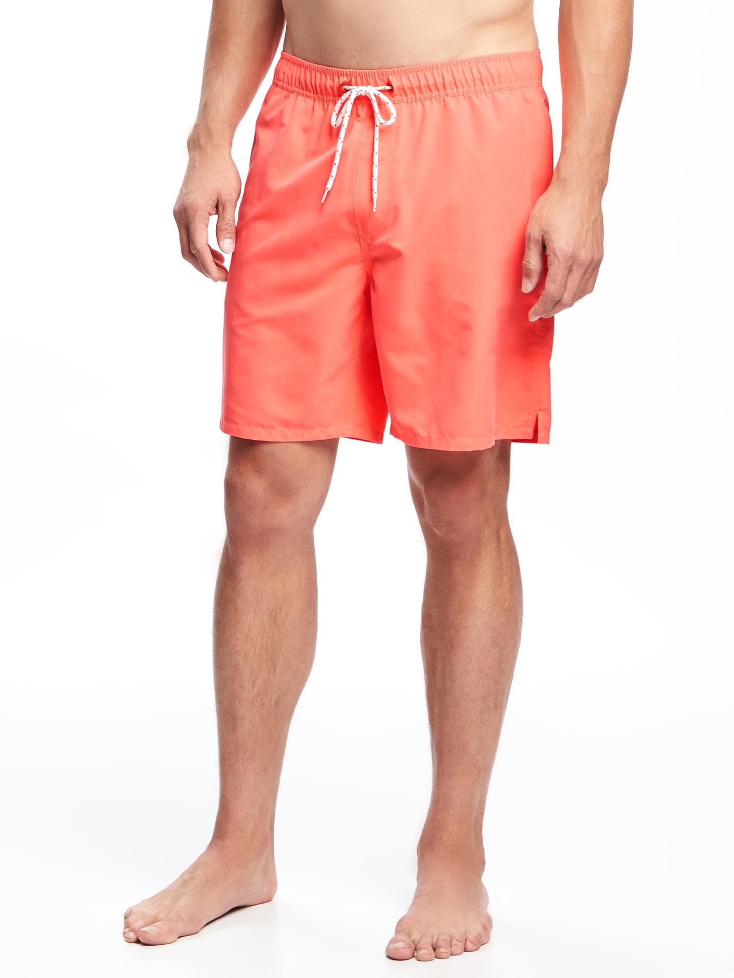 View large product image 1 of 2. Drawstring-Waist Swim Trunks for Men (8")