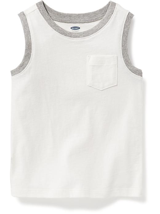 View large product image 1 of 1. Pocket Muscle Tank for Toddler Boys