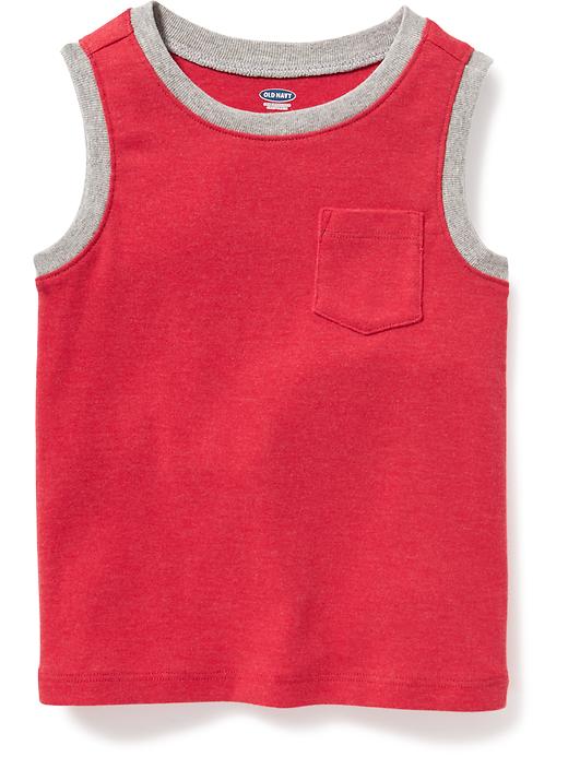 View large product image 1 of 1. Pocket Muscle Tank for Toddler Boys