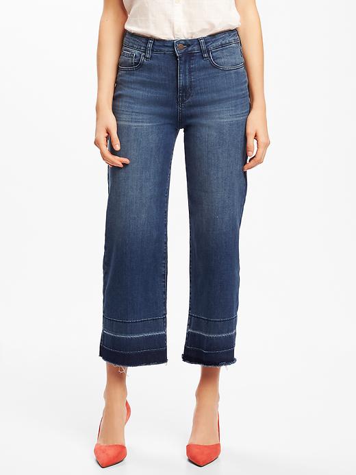 View large product image 1 of 3. High-Rise Wide-Leg Jeans for Women