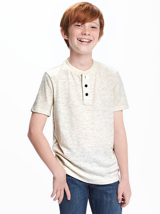 View large product image 1 of 1. Slub-Knit Henley For Boys
