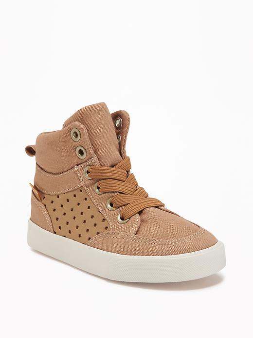 View large product image 1 of 4. Perforated High-Tops For Toddler Boys