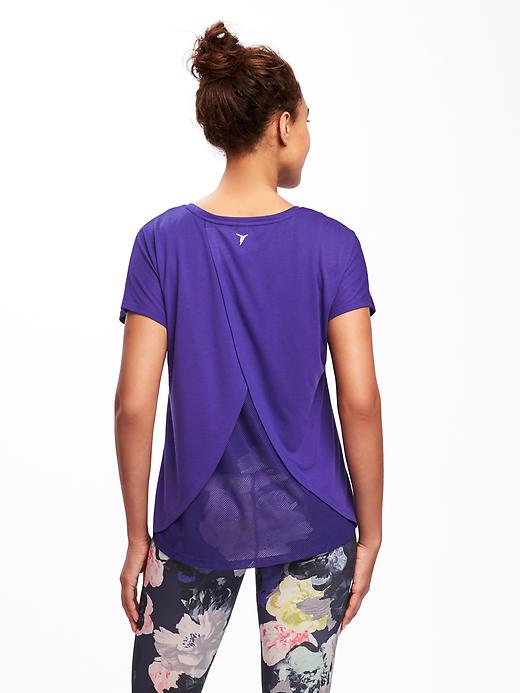 Image number 1 showing, Go-Dry Cool Mesh-Back Tee for Women