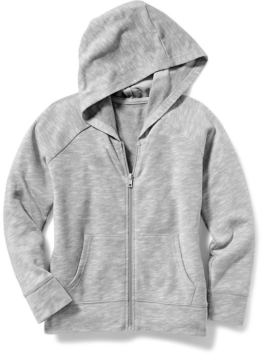 View large product image 1 of 1. Full-Zip French-Terry Hoodie for Girls