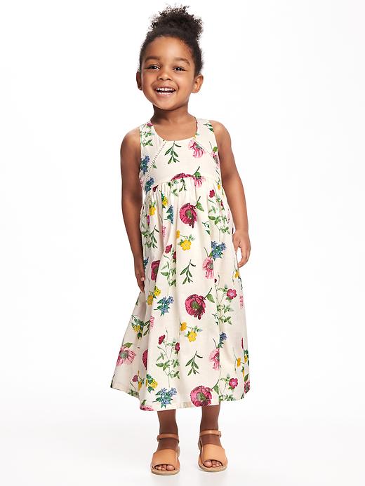 View large product image 1 of 3. Floral-Print Maxi for Toddler Girls