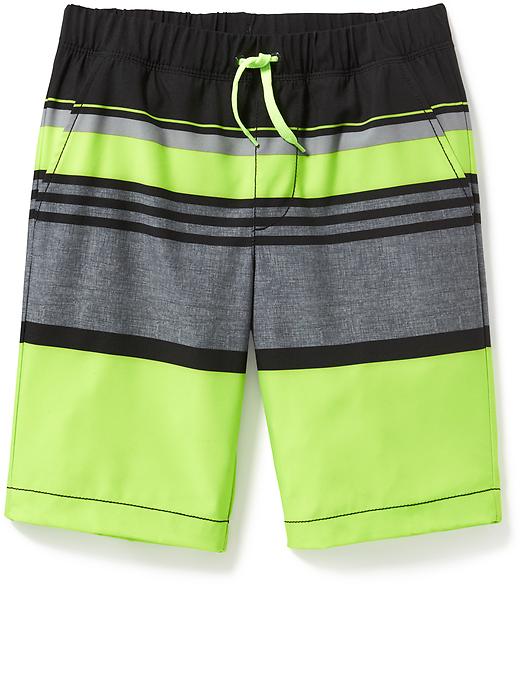 View large product image 1 of 1. Built-In Flex Swim Trunks For Boys