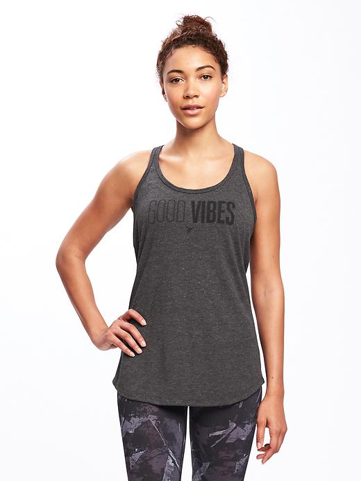 Image number 1 showing, Semi-Fitted Racerback Performance Tank for Women