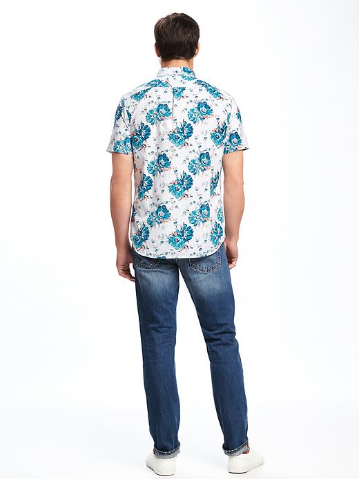 Image number 2 showing, Slim-Fit Floral-Print Shirt For Men