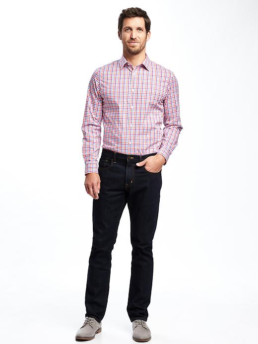 Image number 3 showing, Slim-Fit Built-In Flex Signature Non-Iron Dress Shirt for Men