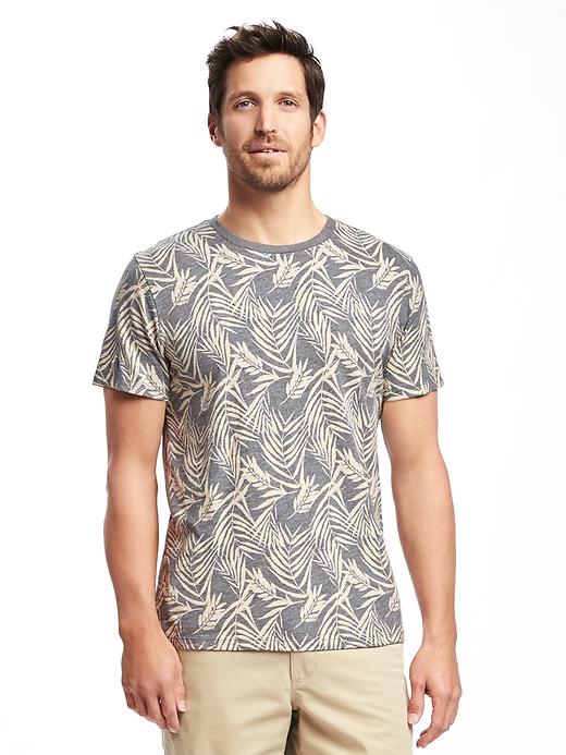 View large product image 1 of 1. Printed Slub-Knit Tee for Men