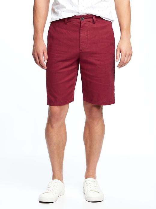 View large product image 1 of 1. Slim Linen-Blend Shorts for Men (10")