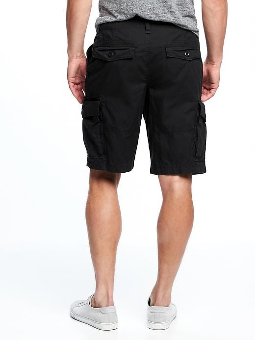 View large product image 2 of 2. Canvas Cargo Shorts for Men (10 1/2")