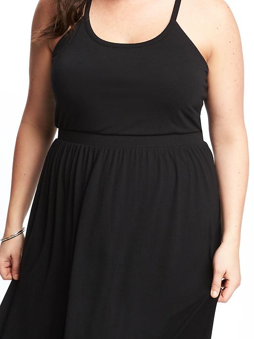 Image number 4 showing, High-Neck Plus-Size Maxi Dress