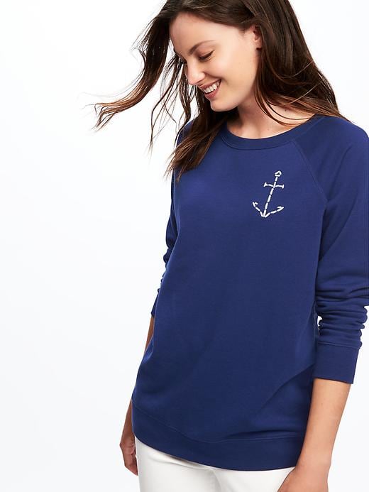 Image number 4 showing, Relaxed French-Terry Sweatshirt for Women