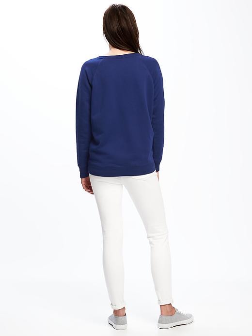Image number 2 showing, Relaxed French-Terry Sweatshirt for Women