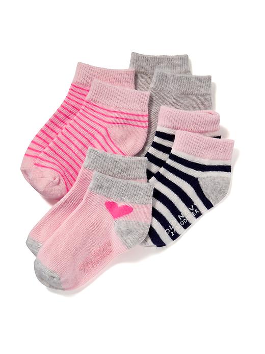 View large product image 1 of 1. Ankle-Sock 4-Pack For Toddler & Baby